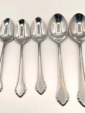 Oneida Summer Mist-Autumn Glow Spoons / 3 teaspoons, 2 tablespoons